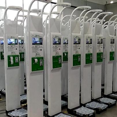 SH-500A、SH-100T投幣體重秤出口南美洲