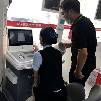 周口鄲城農村信用社配套SH-T16健康體檢一體機案例